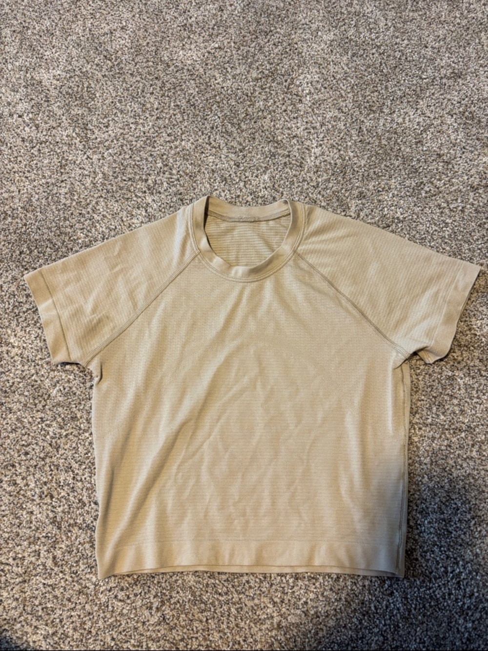 Beige Short Sleeve Lightweight Top
Cropped swiftly tech shirt